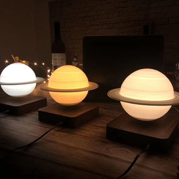 Skanto | SaturnGlow – Flytende Designlampe med 3D Utskrift Teknologi