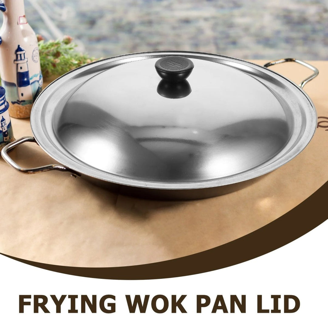 Skanto | CookShield – Universal Rustfritt Stål Lok for Panner & Wokker