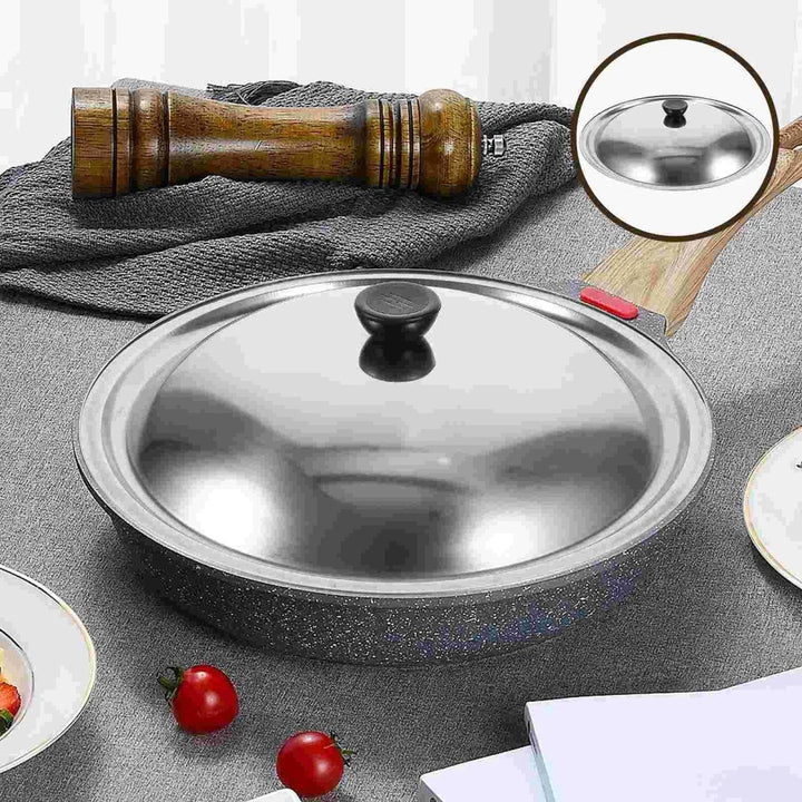 Skanto | CookShield – Universal Rustfritt Stål Lok for Panner & Wokker