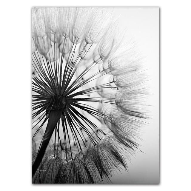 Skanto | Dandelion Canvas Veggkunst på Premium Bomull Lerret