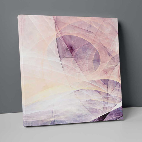 Abstrakt fraktal lilla rosa lilla nr. 1 trykk på lerret