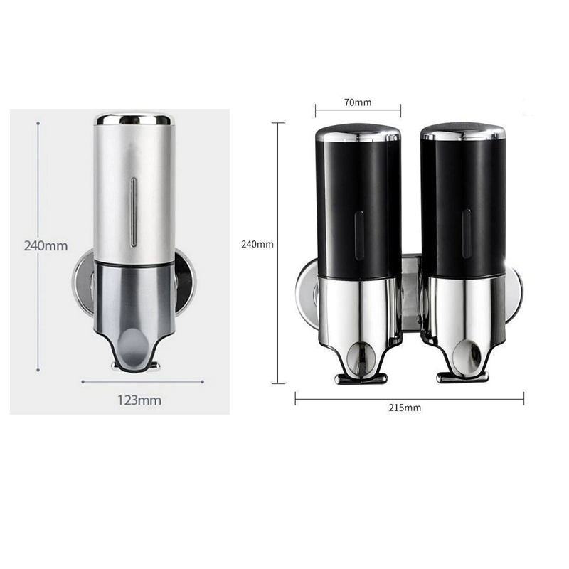 Seifenhalter und -spender, wandmontiert, Edelstahl, Seifenspenderpumpe for Badezimmer und Dusche