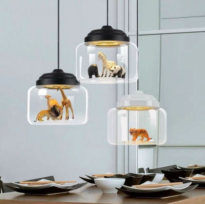 Skanto | Smaller Zoo | Pendellampe med glasskjerm