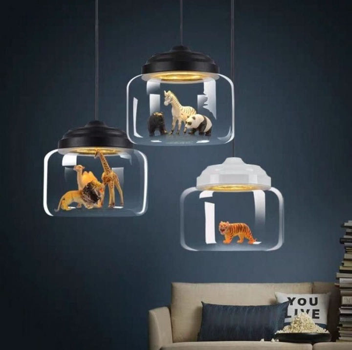 Skanto | Smaller Zoo | Pendellampe med glasskjerm