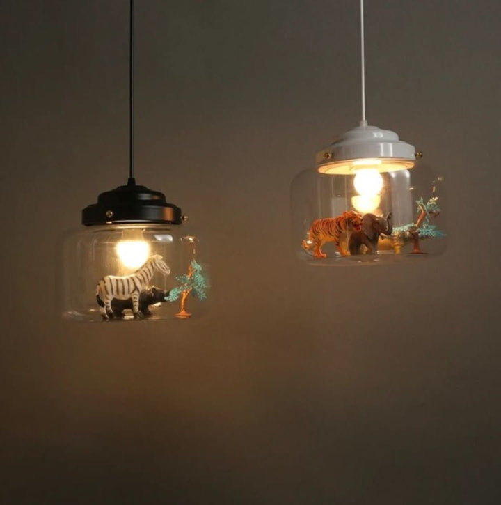 Skanto | Smaller Zoo | Pendellampe med glasskjerm