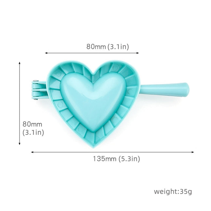 Love Shape Dumpling Mold Plastisk Mold Stor Kjøkkenutstyr | Skanto