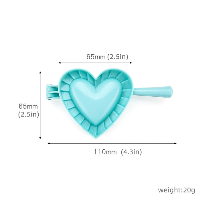 Love Shape Dumpling Mold Plastisk Mold Stor Kjøkkenutstyr | Skanto
