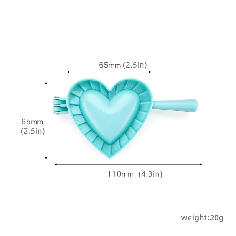 Love Shape Dumpling Mold Plastisk Mold Stor Kjøkken Tilbehør | Skanto