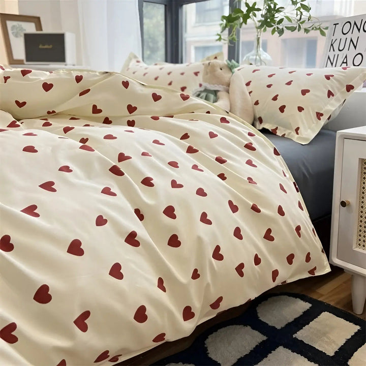 Skanto | LoveLuxe Hjerte Motiv Quilt Dekkesett