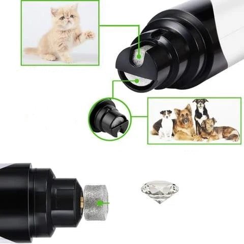 Skanto | LUCKYNAIL – Stille elektrisk kjæledyrklipper med USB oppladbart batteri