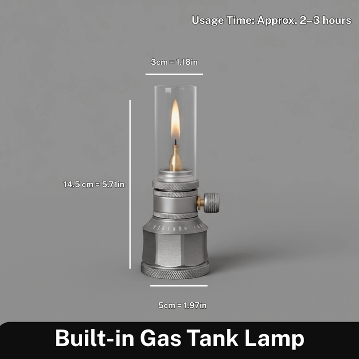 Skanto | LUMETRA – Justerbar butan campinglampe for fleksible lysinnstillinger