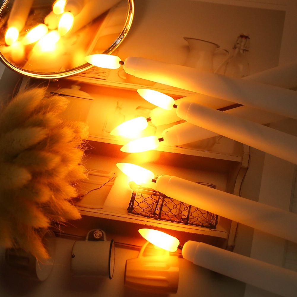 Skanto | FLAMORA – LED taper stearinlys med fjernkontroll & timer