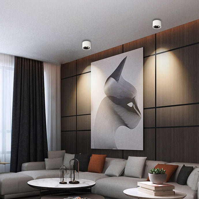 Skanto | LumiDisk – Moderne Minimalistisk LED Taklys for Fokuserende Belysning