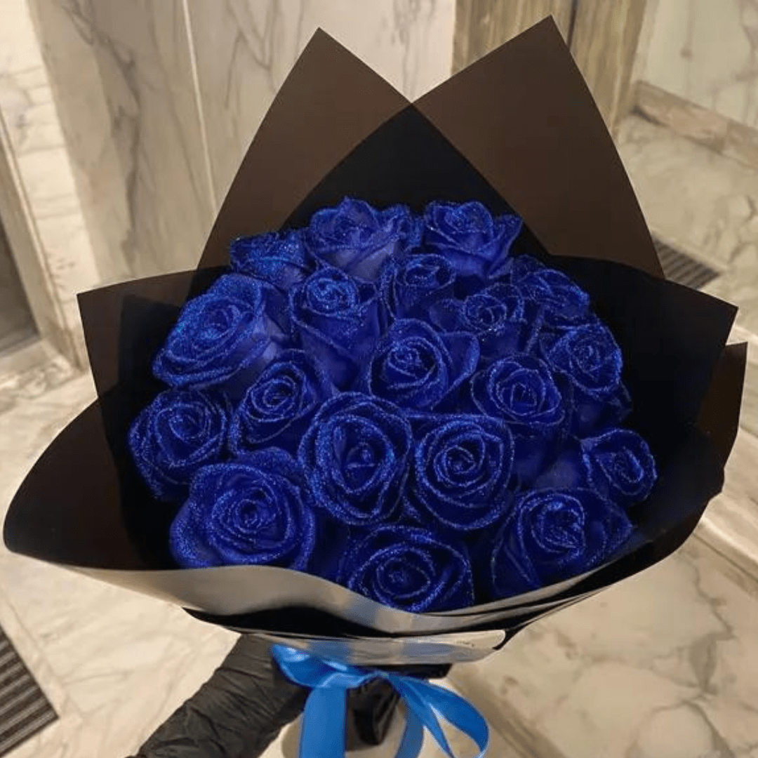 Skanto | Fleurion Forever Bloom Rose | ekte konserverte glitterrose for romantiske gaver og hjemmedekorasjon