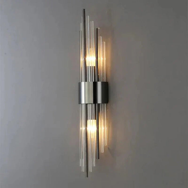 Skanto | Elegant Light - Krystall Vegglampe - Gylden Berøring