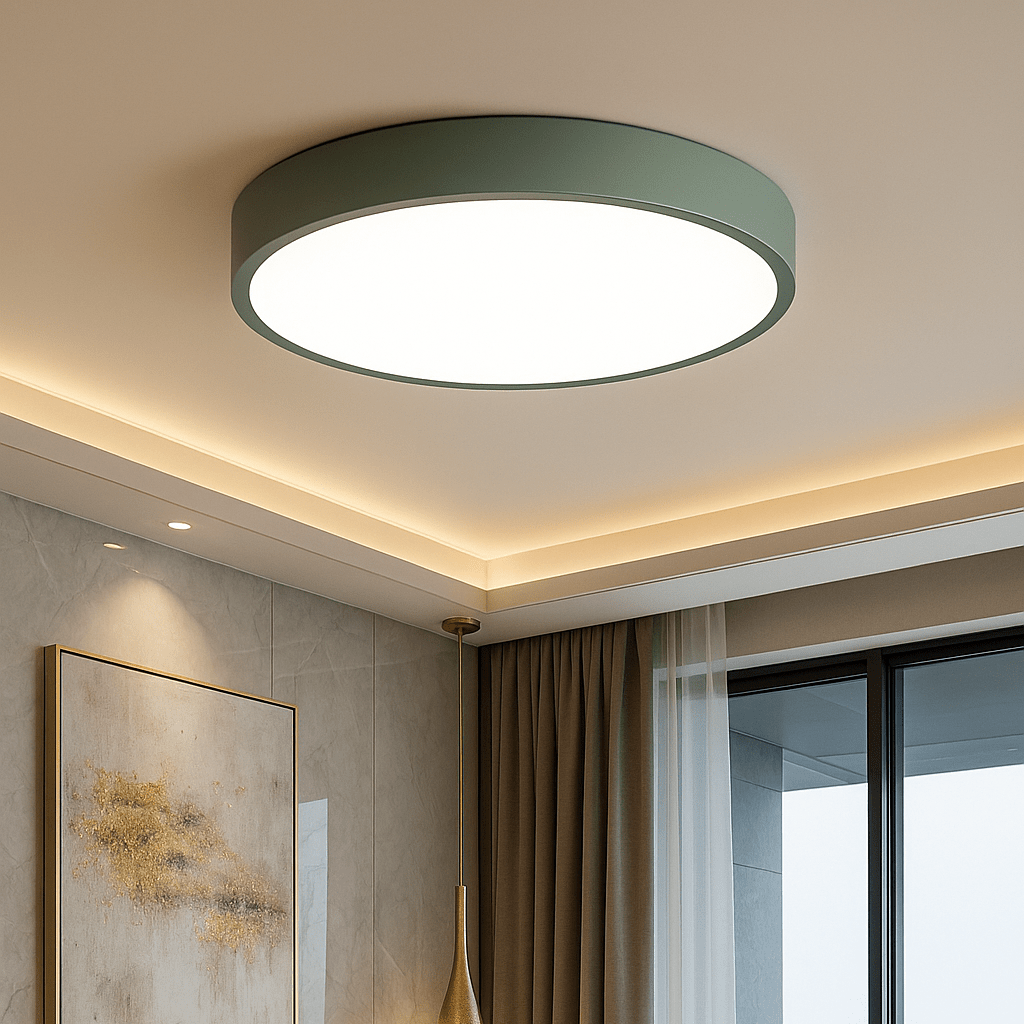 Rund LED Flush Taklampe | Skanto