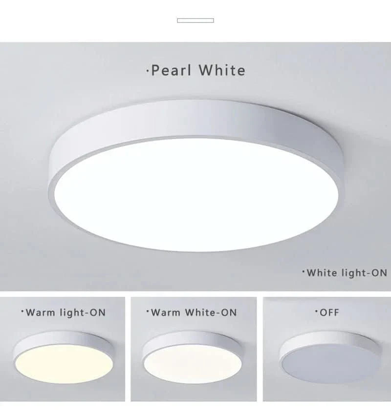 Rund LED Flush Taklampe | Skanto
