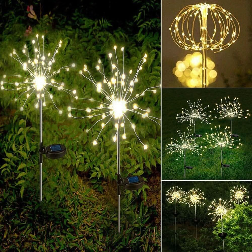 Skanto | Elegant LED fyrverkerilamper for utendørsområder, IP65, solenergidrevet belysning