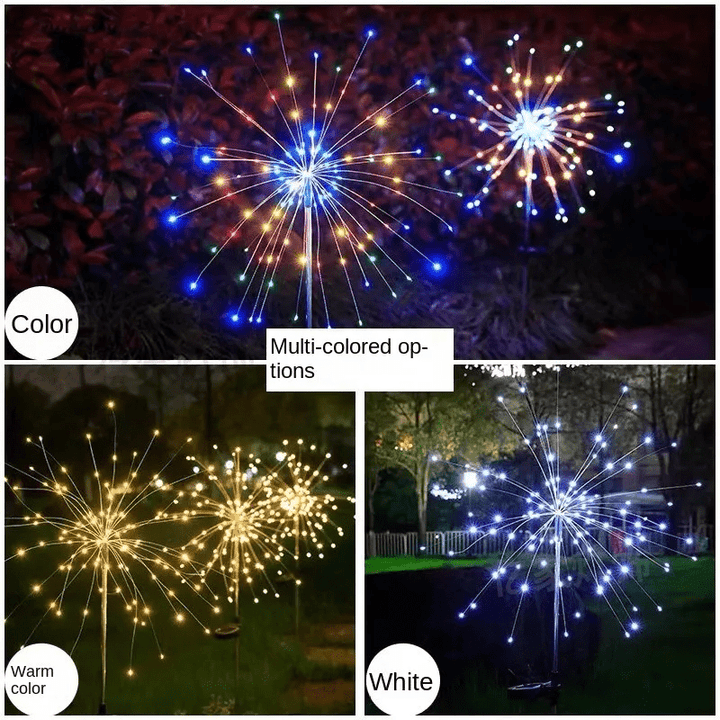 Skanto | Elegant LED fyrverkerilamper for utendørsområder, IP65, solenergidrevet belysning