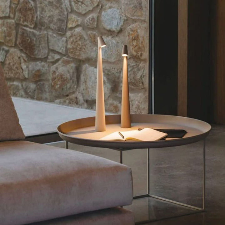 Skanto | Nordisk Minimalistisk Design Stemningslys | Trådløs | LED | Leselampe | Bordlampe