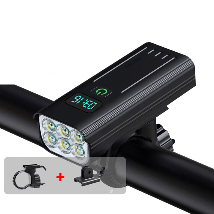 Skanto | ROADGLOW X – 5000 lumen sykkellys med 12 LED-lamper og USB-C oppladbart batteri