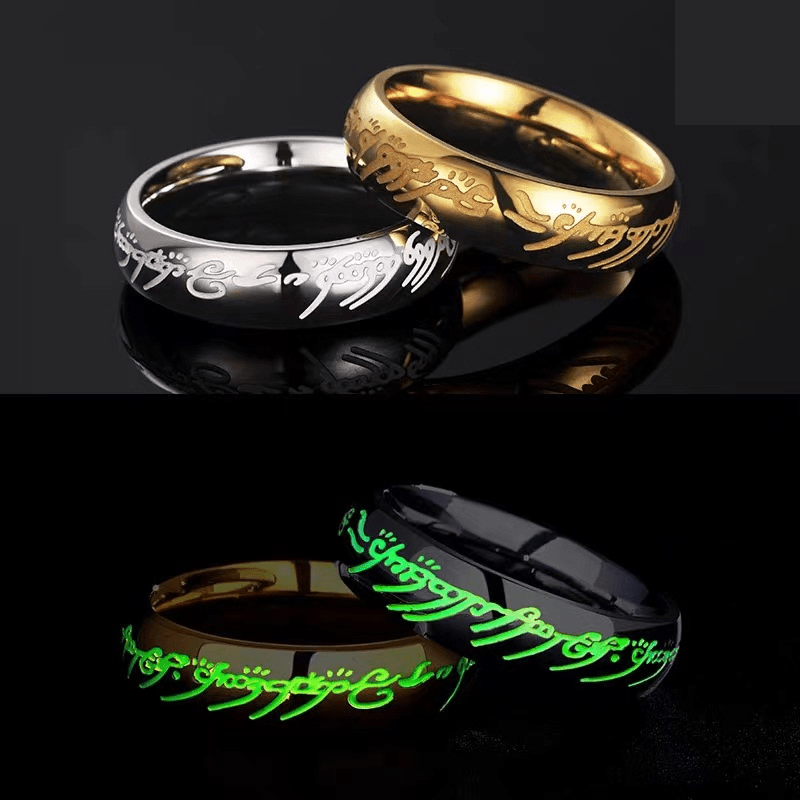 Skanto | Luminous Engraved Ring – Glow-in-the-Dark Jewelry for Positivity & Happiness