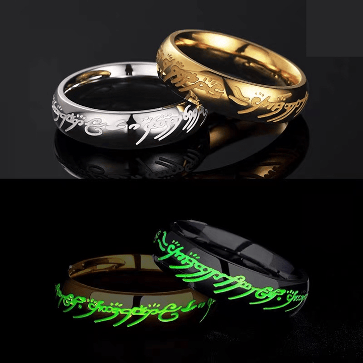 Skanto | Luminous Engraved Ring – Glow-in-the-Dark Jewelry for Positivity & Happiness