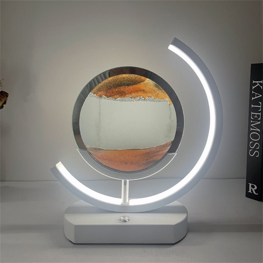 Skanto | LUMISAND – 3D LED Flytende Sand Kunst Bordlampe med USB-lading