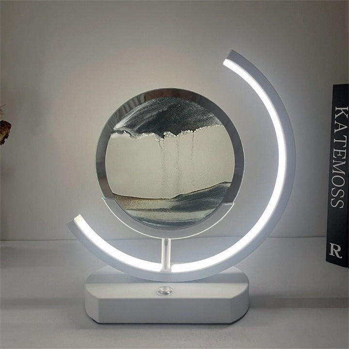 Skanto | LUMISAND – 3D LED Flytende Sand Kunst Bordlampe med USB-lading