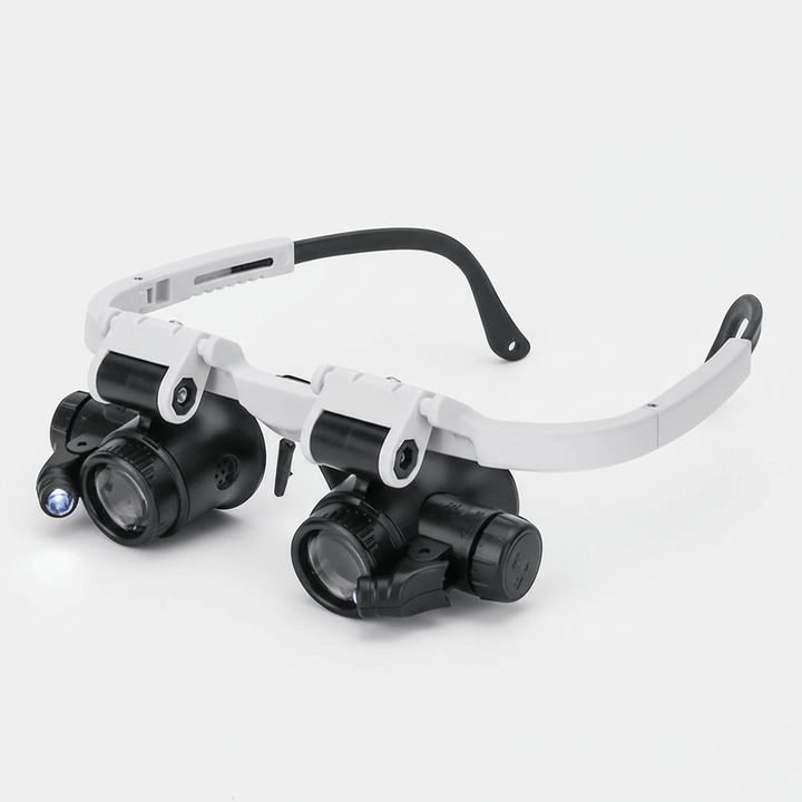 Skanto | LUMIVISOR – Justerbare LED Forstørrelsesglass med 8x–23x Zoom