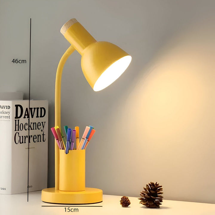 Skanto | LumoDesk – LED bordlampe med pennholder for organisering og belysning