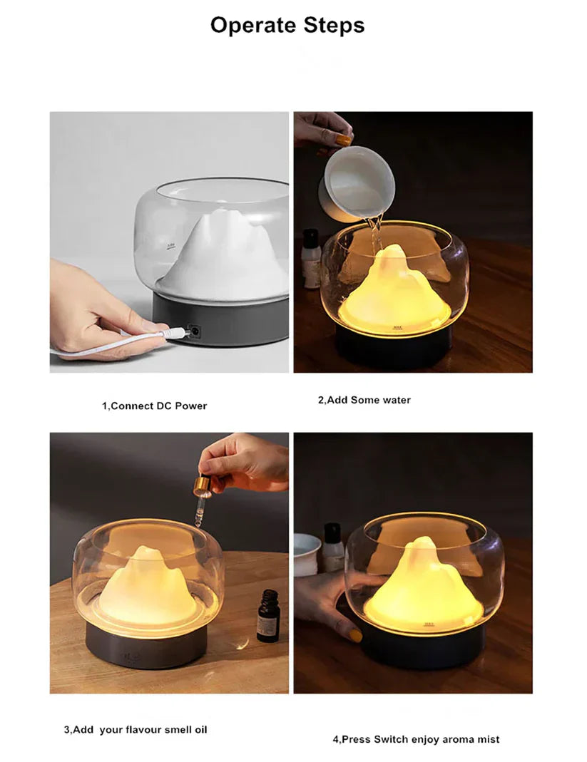 Frendorf | Luksus Aroma Diffuser med LED-belysning - AromaGlow