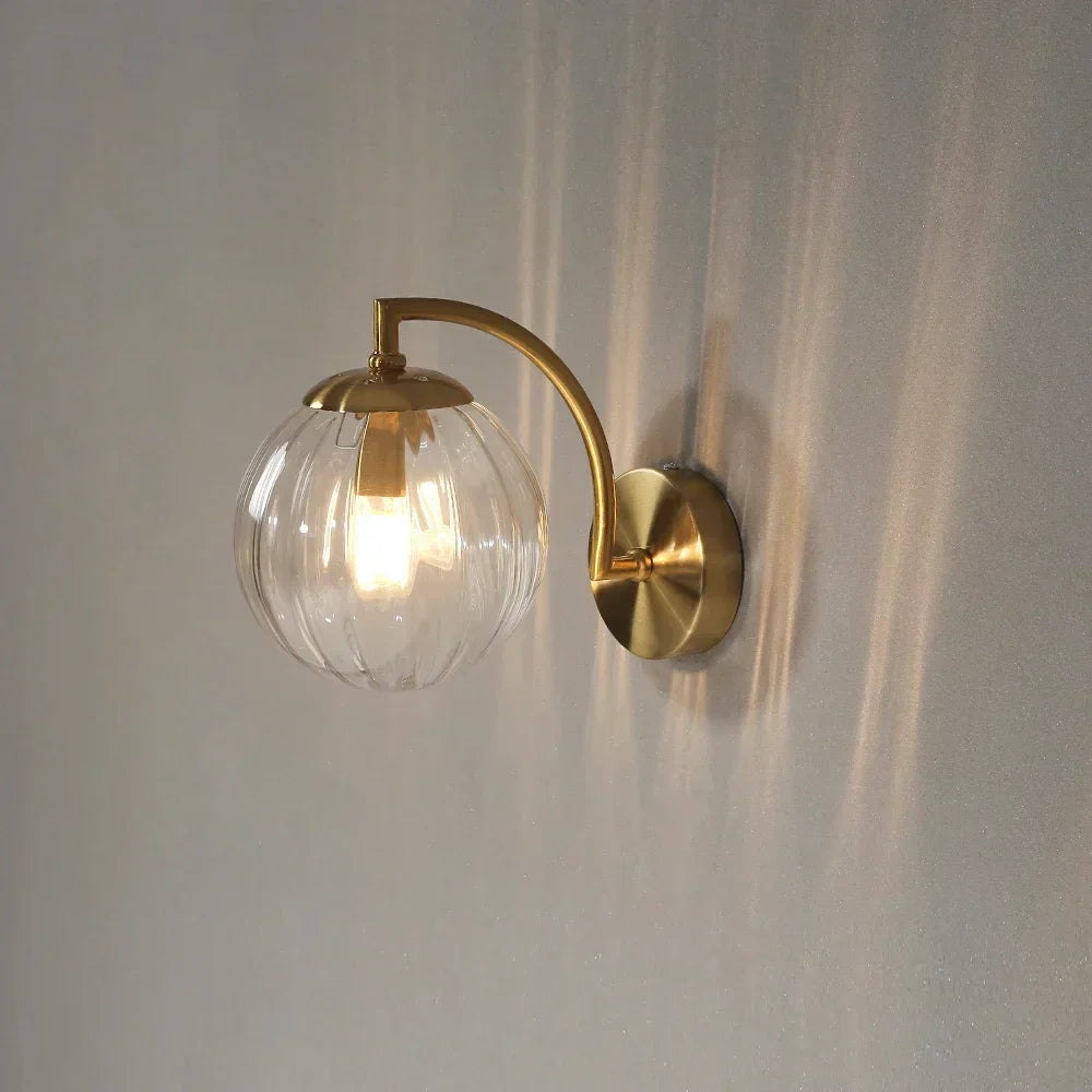 Skanto | Luksus Moderne Glass Vegglampe - CrystalGlow