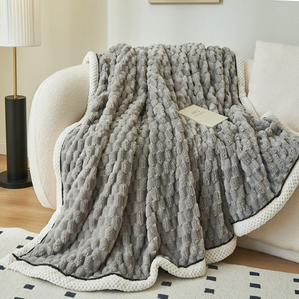 Skanto | Plysj Fleece Teppe Myk Kaste