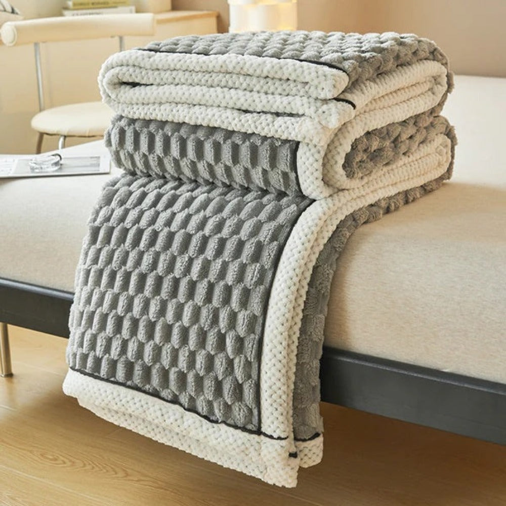 Skanto | Plysj Fleece Teppe Myk Kaste