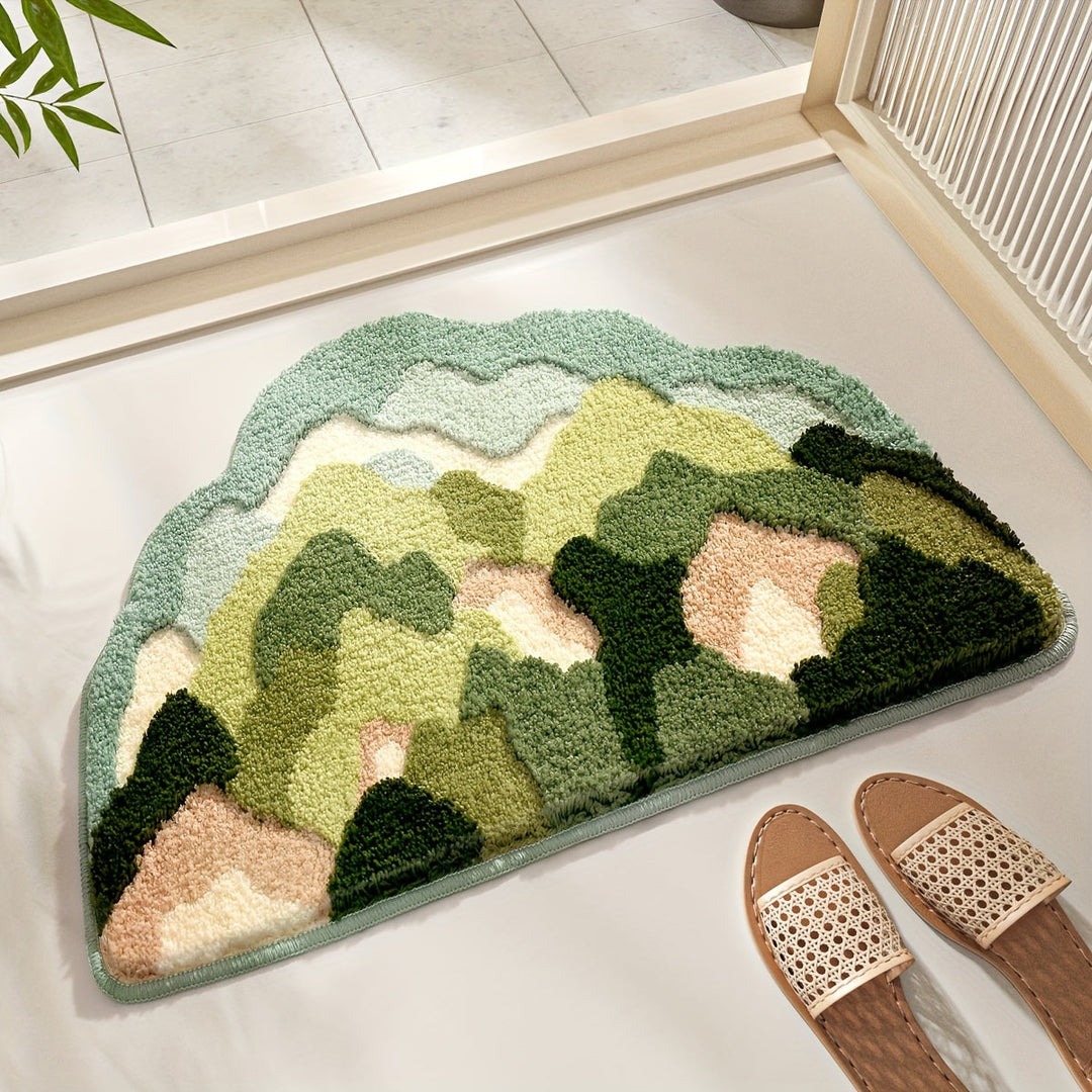 Skanto | Luksus Bademat med Blomsterdesign, Ekstra Myk og Absorberende - Florina
