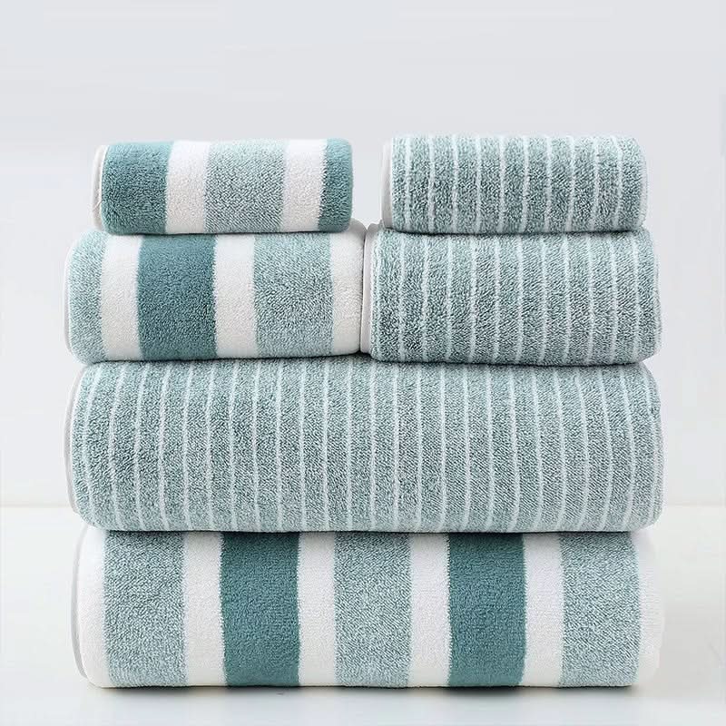 Skanto | 8-delt korallsfleece håndklesett – Ultra-mykt & hurtig-tørkende