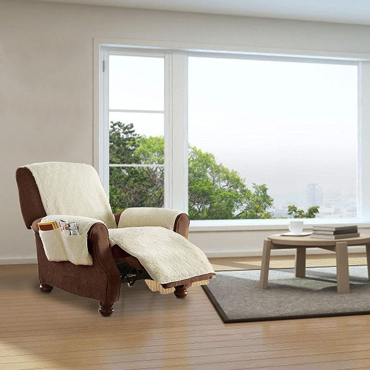 Skanto | Plasj Sofa Dekke Med Side Oppbevaringslommer