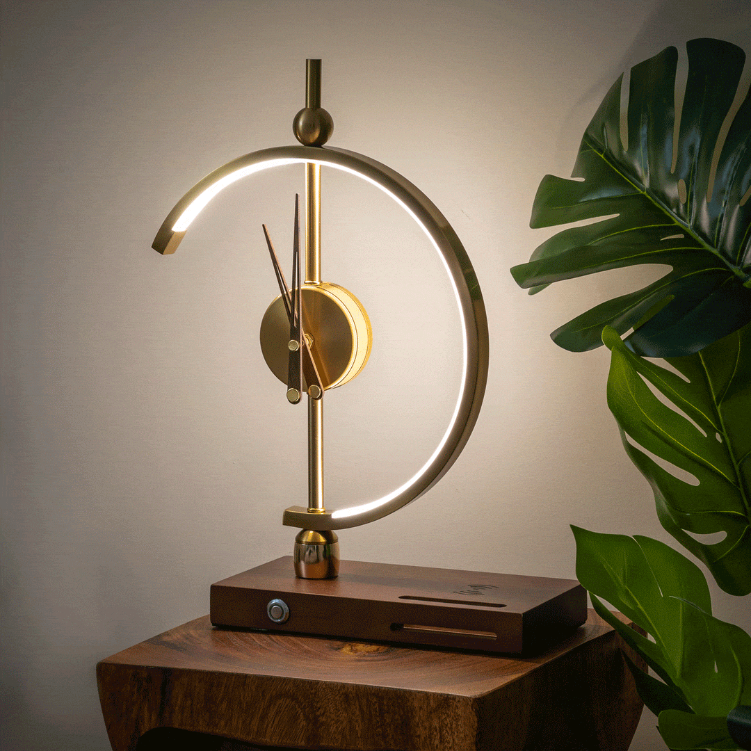 Skanto | Luksus Oppladbar Lampe Klokke - KyotoGlow