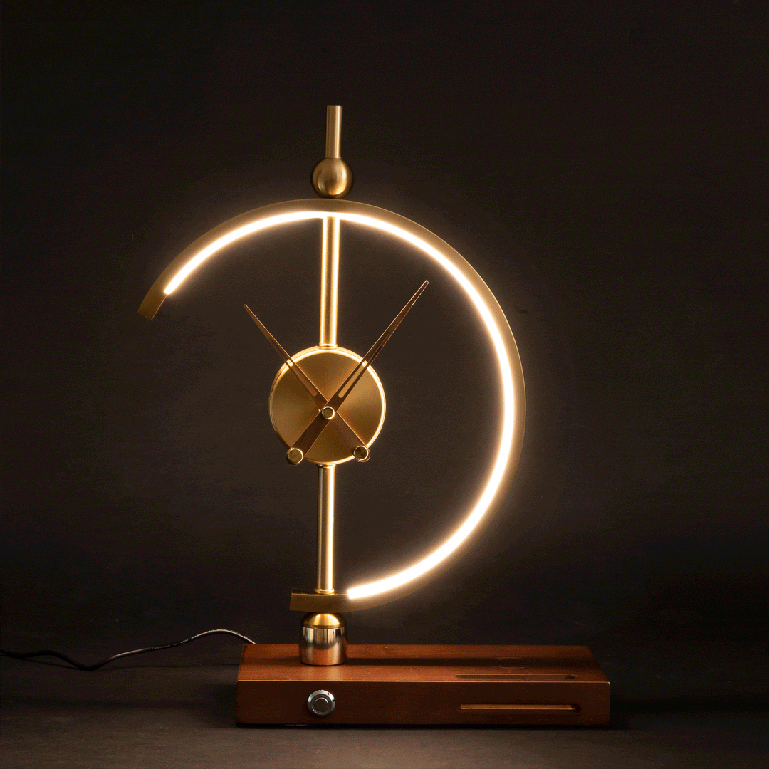 Skanto | Luksus Oppladbar Lampe Klokke - KyotoGlow