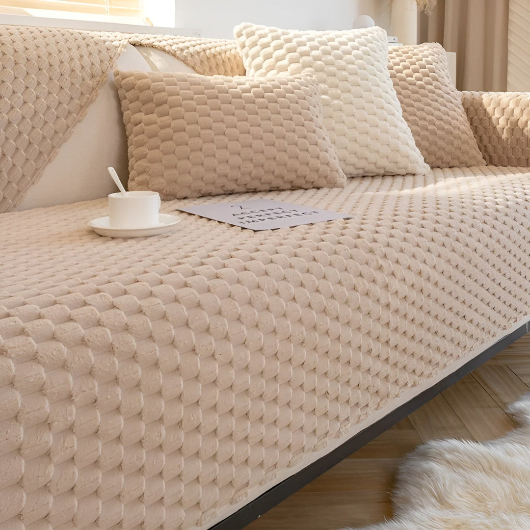 Skanto | Luksus Fløyels Sofa Deksel - VeluLuxe