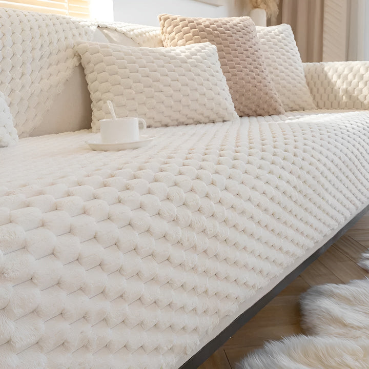 Skanto | Luksus Fløyels Sofa Deksel - VeluLuxe