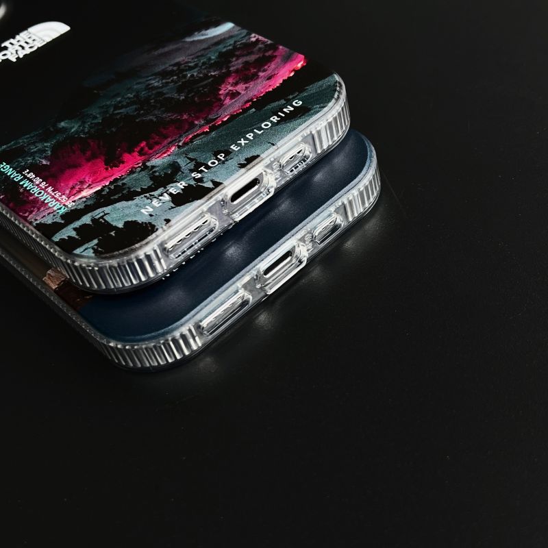 Galvaniske bokstaver Snow Mountain mobildeksel for iPhone