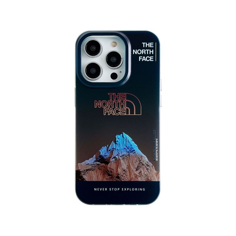 Galvaniske bokstaver Snow Mountain mobildeksel for iPhone