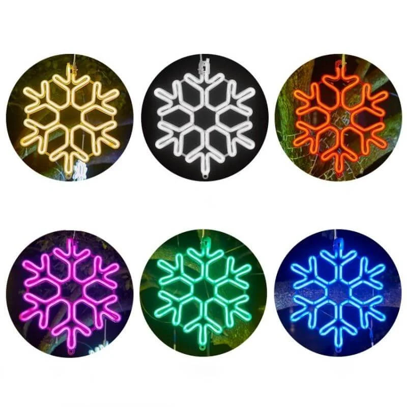 Skanto | LED Snøfnugg Julelys – IP65 Vanntett Utendørs Juledekorasjon
