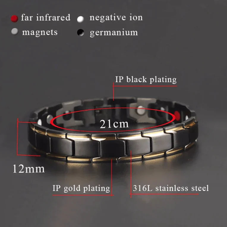 Magnetisk armbånd for damer og menn – Justerbart, stilfullt og komfortabelt | Skanto