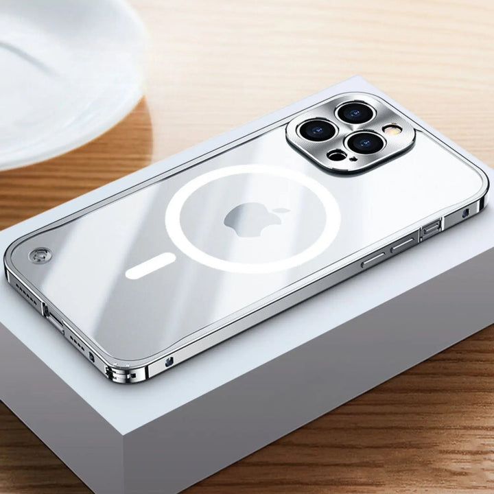 Skanto | Metall Luksus MagSafe Deksel for iPhone Pro Max - Slankt og Stilig Design med Maksimal Beskyttelse