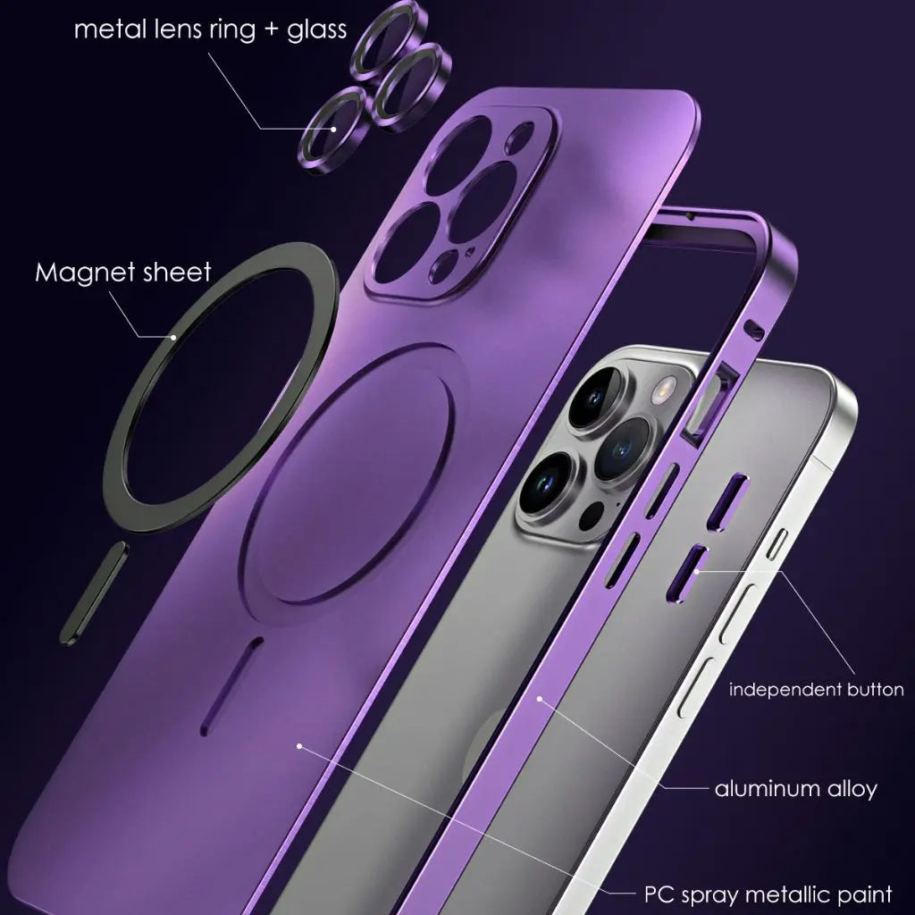 Skanto | Telefonveske Magnetisk Metall MagSafe Kompatibel Deksel
