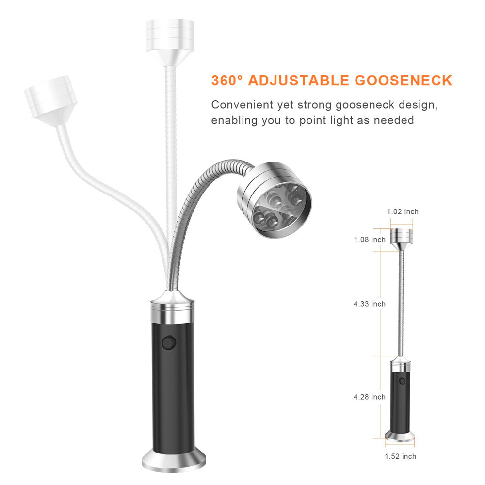 Magnetiske Utendørs BBQ Grill Lys Justerbare Fleksible Led | Skanto