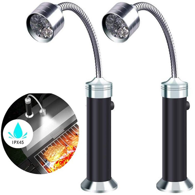 Magnetiske Utendørs BBQ Grill Lys Justerbare Fleksible Led | Skanto